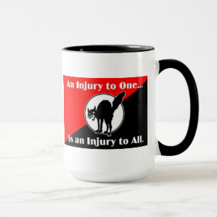Tasse une blessure à une est et blessure dans toute la