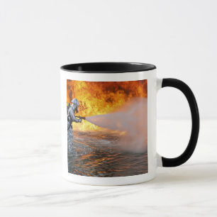 Tasse Une équipe de lutte contre l'incendie de