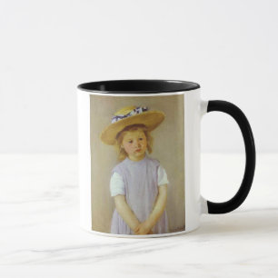 Tasse Une fille en Casquette de paille, Mary Cassatt