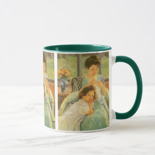 Tasse Une jeune mère couchant par Mary Cassatt, art Vint