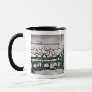 Tasse Une leçon en la Science domestique (photo de b&w)