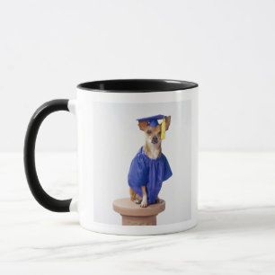 Tasse Uniforme de port d'obtention du diplôme de chien