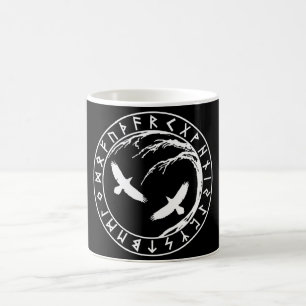 Tasse unique de Yggdrasil Futhark