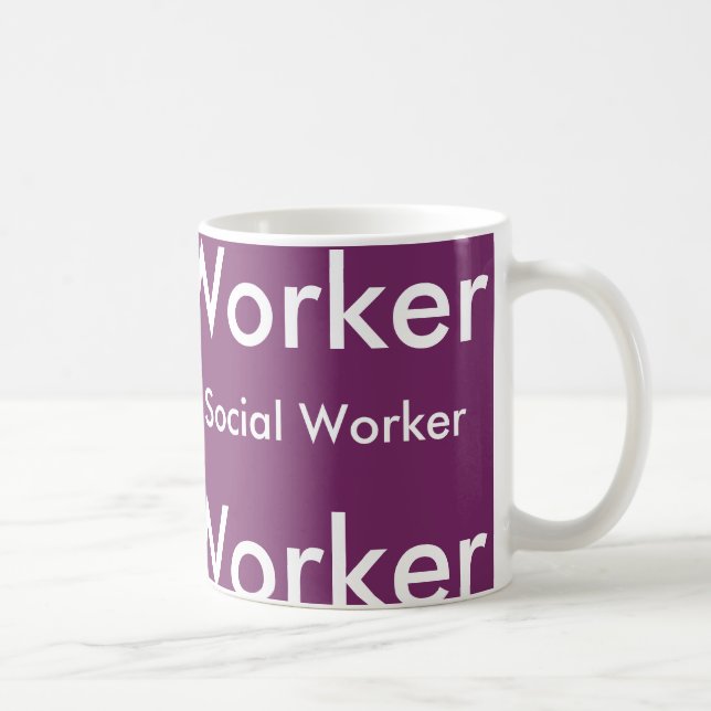 Tasse unisexe d'assistant social (Droite)
