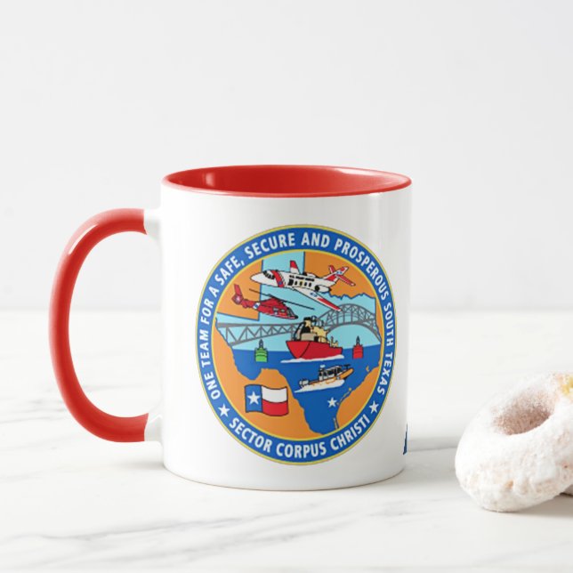 Tasse USCG Station Corpus Christi Texas (Avec donut)