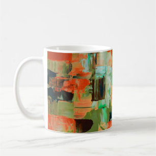 Tasse V peinture à l'huile abstraite Colour Rush