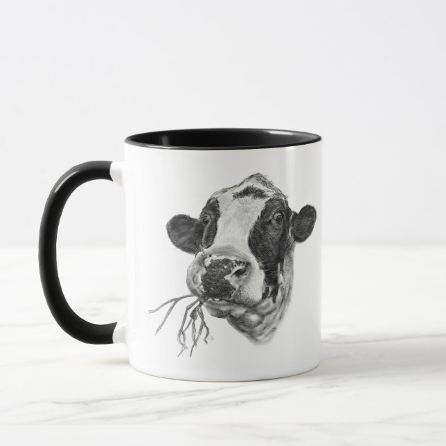 Tasse Vache heureuse à frison du Holstein (Gauche)