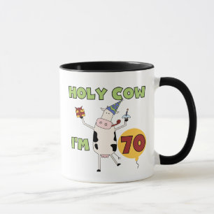 Tasse Vache sainte je suis 70 T-shirts et cadeaux