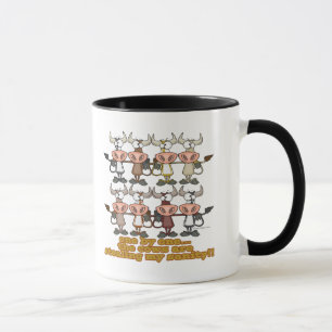 Tasse vaches volant ma folie humour dessin animé