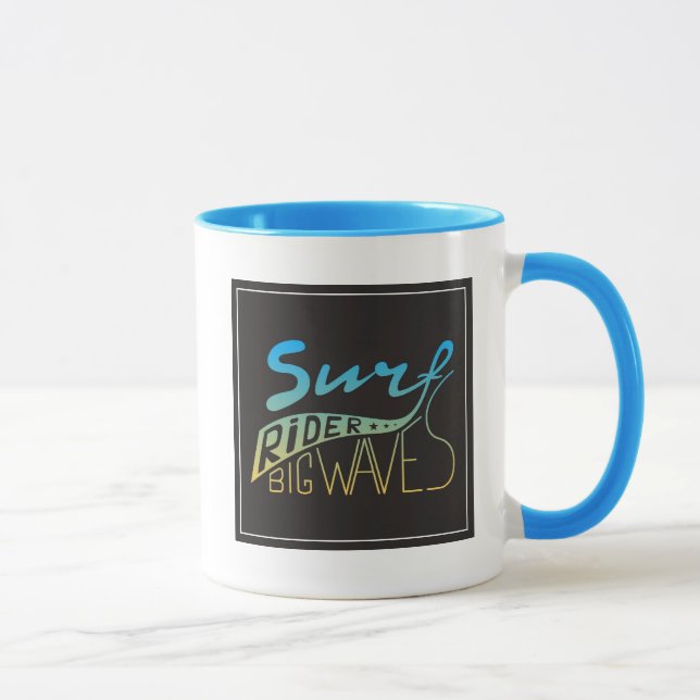 Tasse Vagues de cavalier de surf grandes (Droite)