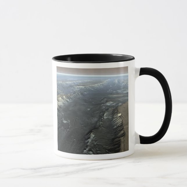 Tasse Valles Marineris, le Grand Canyon de Mars (Droite)