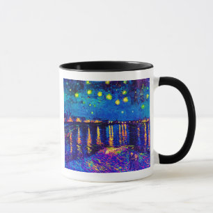 Tasse Van Gogh - Nuit étoilée sur le Rhône Pop Art
