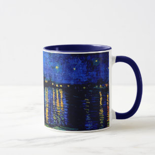 Tasse Van Gogh Starry Night Over Rhone (F474) Fine Art