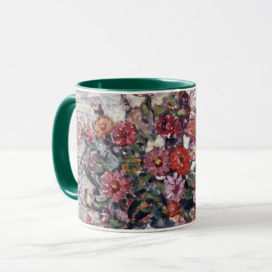 Tasse Vase de fleurs, Zinnias par Maurice Prendergast
