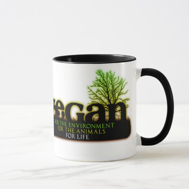 Tasse Végétalien pendant la vie (Droite)