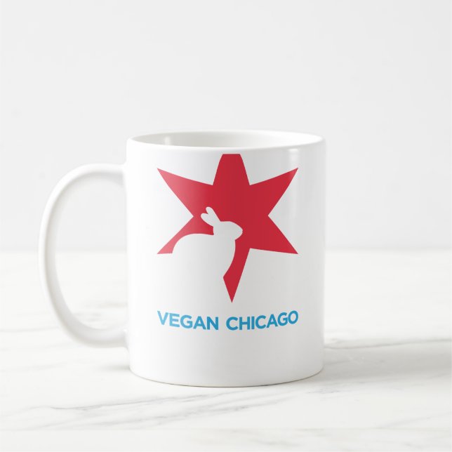Tasse végétalienne de logo de couleur de Chicago (Gauche)