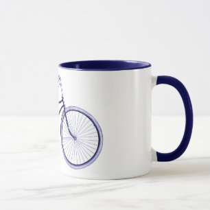 Tasse Vélo bleu vintage