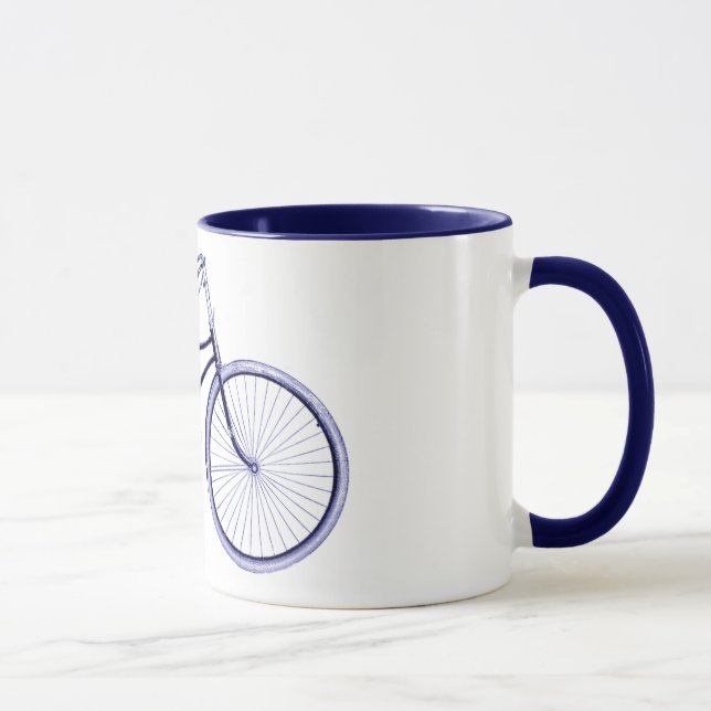 Tasse Vélo bleu vintage (Droite)
