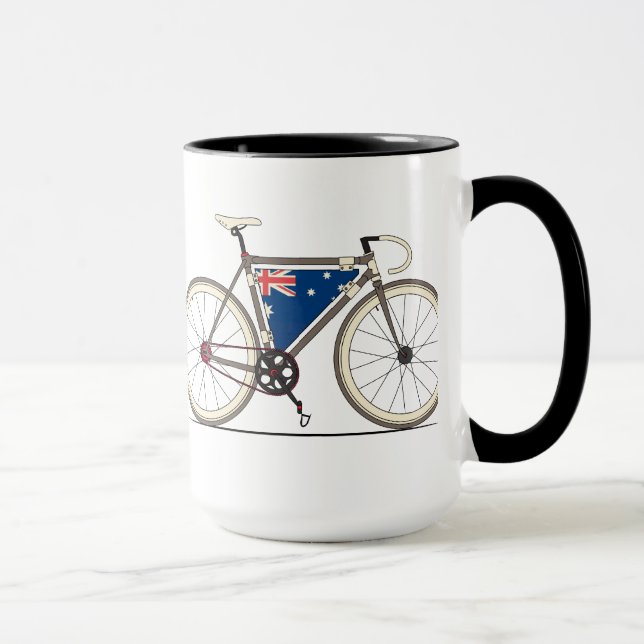 Tasse Vélo d'amour, amour Australie (Droite)