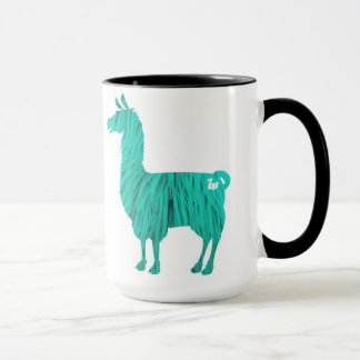 Tasse velue de lama de turquoise