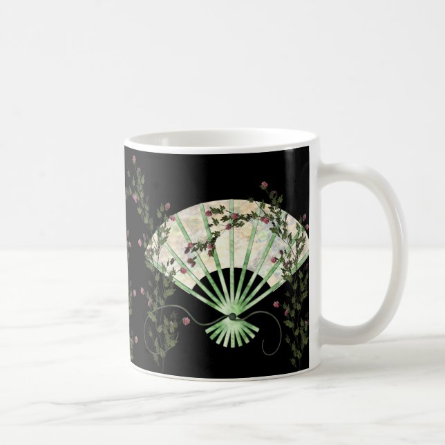 Tasse ventilateur et roses (Droite)