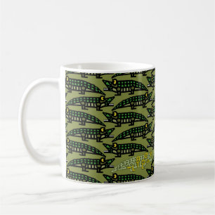 Tasse "véritable" d'alligator