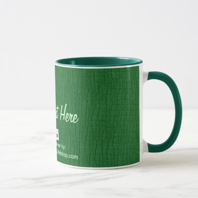 Tasse Vert de base, votre texte ici (Droite)