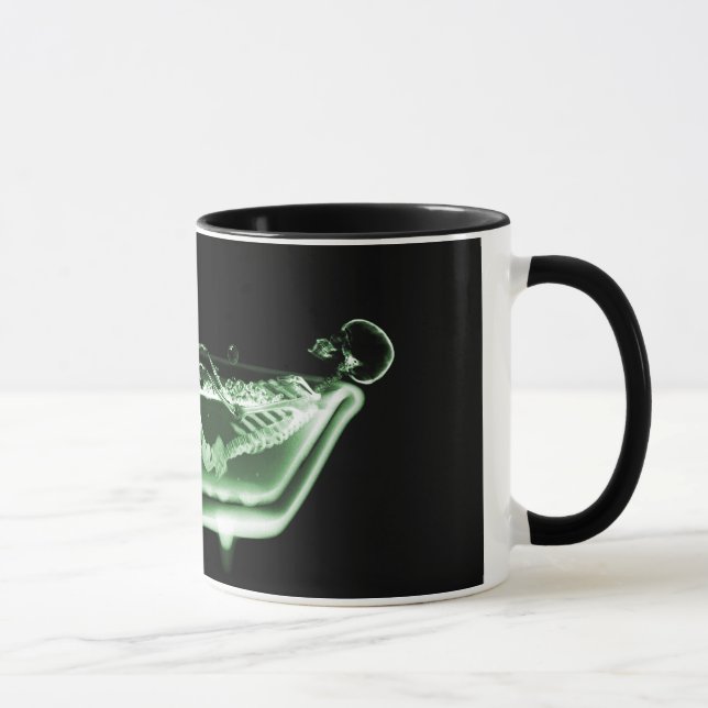 Tasse Vert squelettique de noir de Bath de rayon X (Droite)