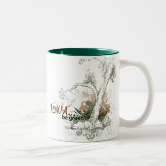 Tasse verte d'arbre de l'Iowa