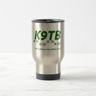 Tasse verte de voyage de logo de K9TB