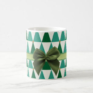 Tasse verte douce de Noël d'étincelle