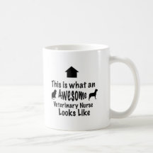 Tasse vétérinaire impressionnante d'infirmière