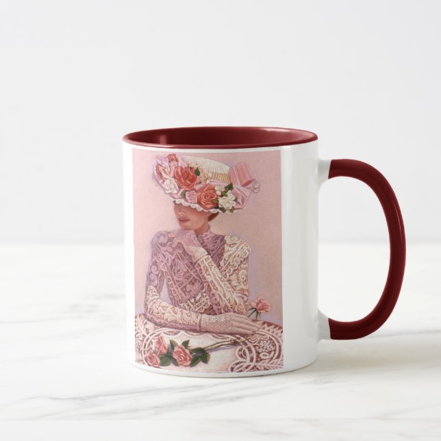 Tasse victorienne romantique de Madame café (Droite)