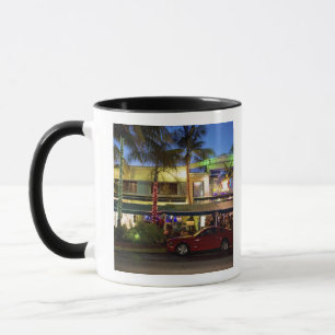 Tasse Vie nocturne sur Ocean Drive, South Beach, Miami