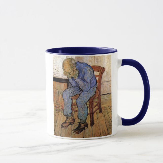 Tasse Vieux homme à Sorrow Van Gogh Art (Droite)