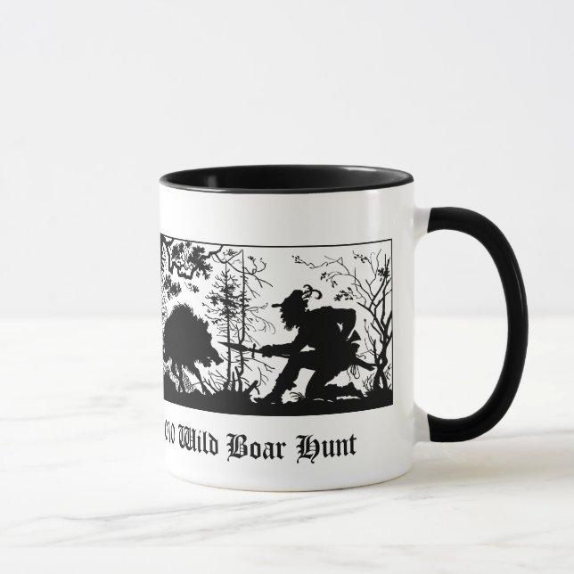 Tasse Vieux porc bavarois de sanglier de style/chasse (Droite)