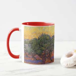 Tasse Vincent van Gogh - Oliveraie, ciel orange
