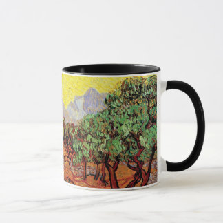 Tasse Vincent Van Gogh - Oliviers avec ciel jaune