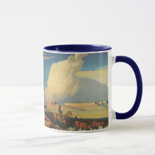 Tasse Vintage Cowboys, Open Range par Maynard Dixon