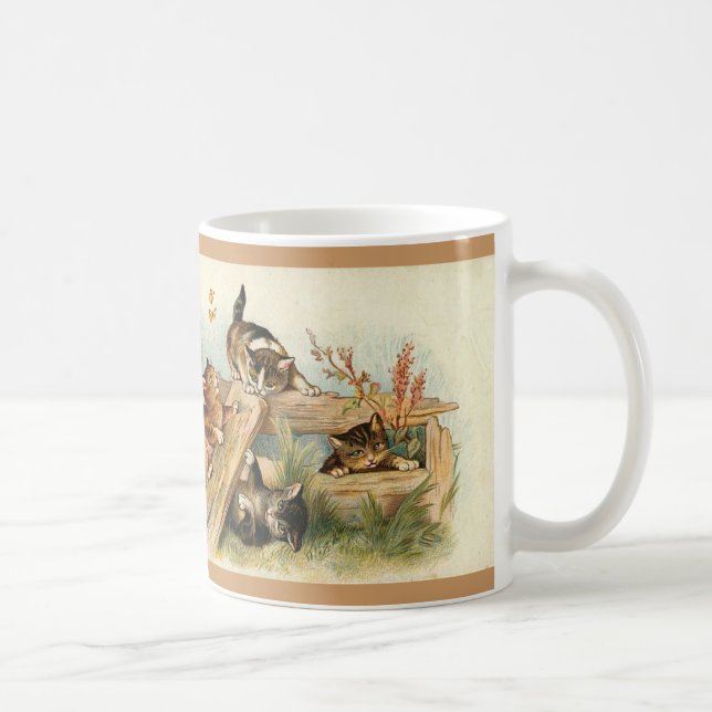Tasse vintage de chat (Droite)