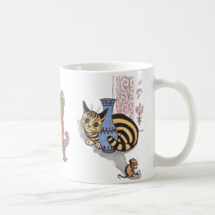Tasse vintage de chat de Louis Wain