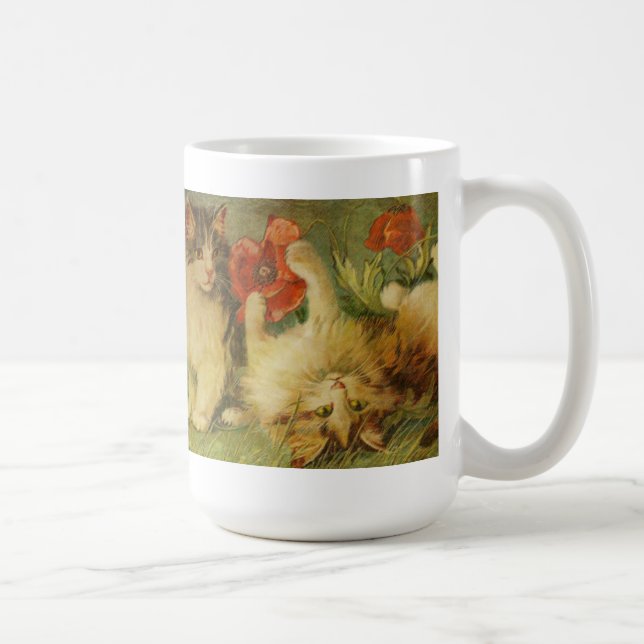 Tasse vintage de chatons (Droite)