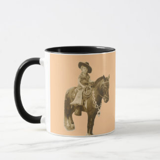 TASSE VINTAGE DE COW-GIRL