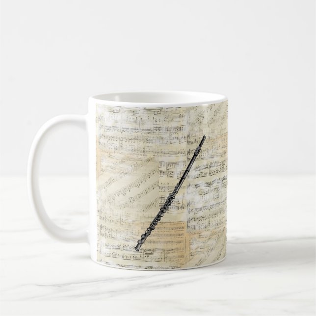 Tasse vintage de musique de cannelure (Gauche)