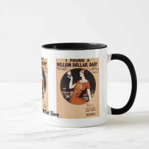 Tasse vintage de musique de feuille