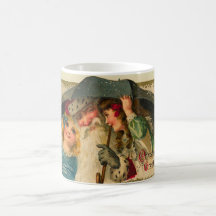 tasse vintage de Noël de père Noël