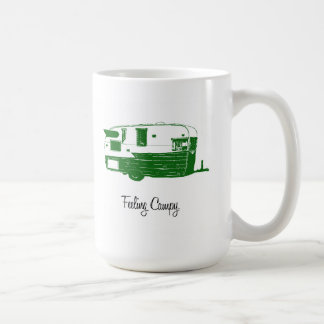 Tasse vintage de remorque de camping d'Airflyte