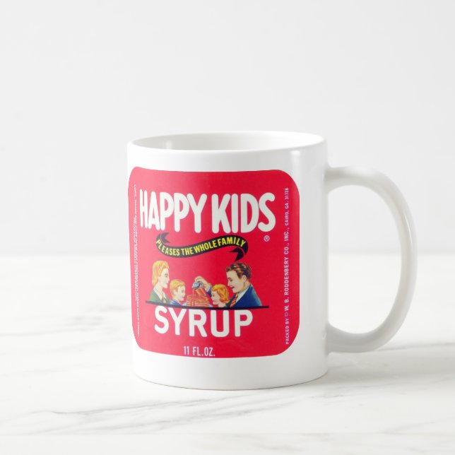 Tasse vintage "de sirop heureux d'enfants" (Droite)