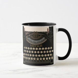Tasse vintage d'écriture