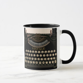 Tasse vintage d'écriture